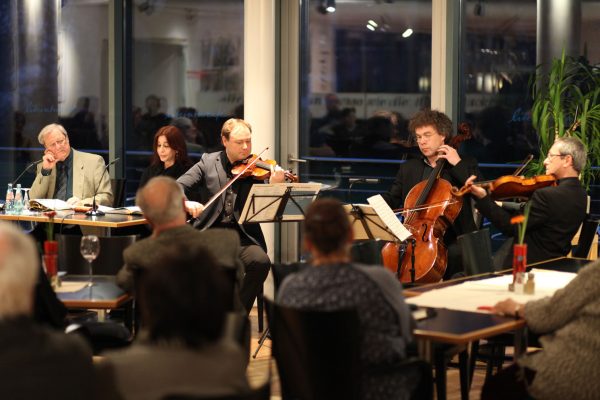 Buchpremiere von „Musica Lipsiensis“ im Mendelssohn-Haus, Leipziger Streichquartett, 2015