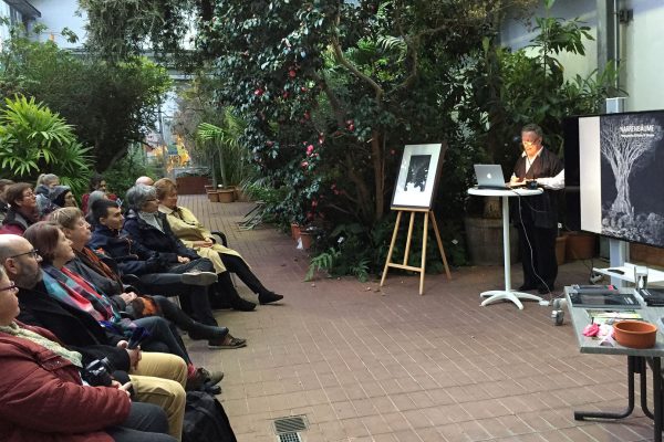 Narrenbäume, Buchpräsentation, Botanischer Garten, 15. März 2018